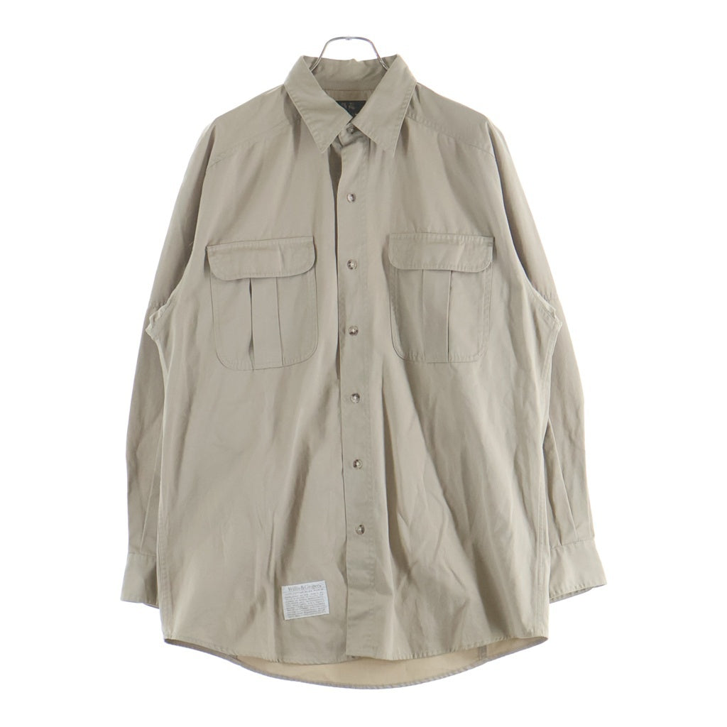WILLIS&GEIGER(ウィルスガイガー) 90S COTTON BUSH POPLIN L/S SHIRT