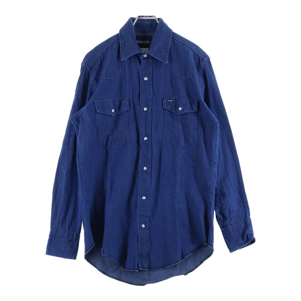 Wrangler(ラングラー) WESTERN WORK L/S SHIRT ウエスタン ワーク 長袖シャツ インディゴ 70127MW