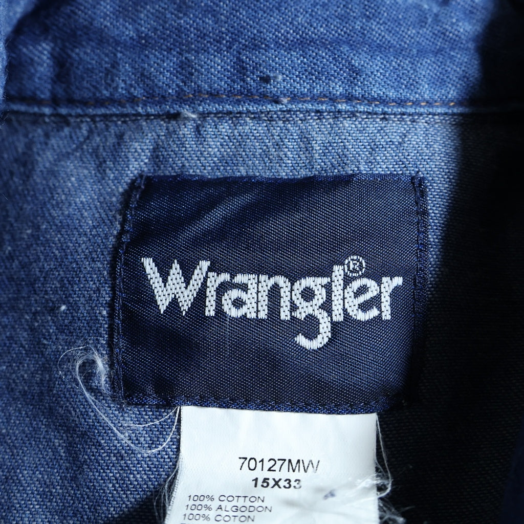 Wrangler(ラングラー) WESTERN WORK L/S SHIRT ウエスタン ワーク 長袖シャツ インディゴ 70127MW