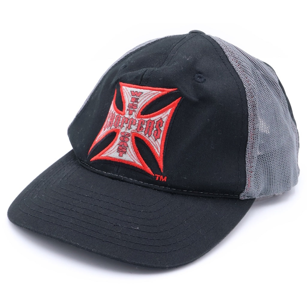 VINTAGE(ヴィンテージ) WEST COAST CHOPPERS (ウエスト コースト チョッパーズ) MESH CAP メッシュ キャップ ブラック/レッド