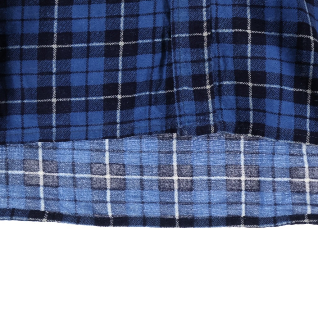 VINTAGE(ヴィンテージ) 60-70S FLANNEL L/S CHECK SHIRT フランネル チェック 長袖シャツ ブルー/ブラック/ホワイト