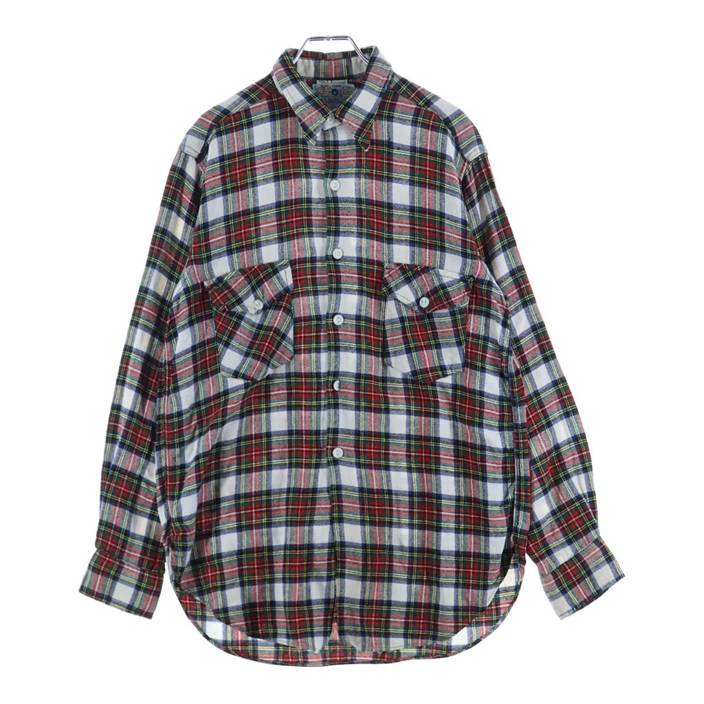 VINTAGE(ヴィンテージ) 50S FLANNEL L/S CHECK SHIRT マチ付き フランネル チェック 長袖シャツ レッド/グリーン/ホワイト