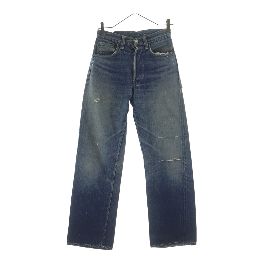Levi's(リーバイス) 40-50S 501XX 47MODEL BIG E 片面タブ 革パッチ 隠しリベット 通常R 赤耳 デニムパンツ インディゴ