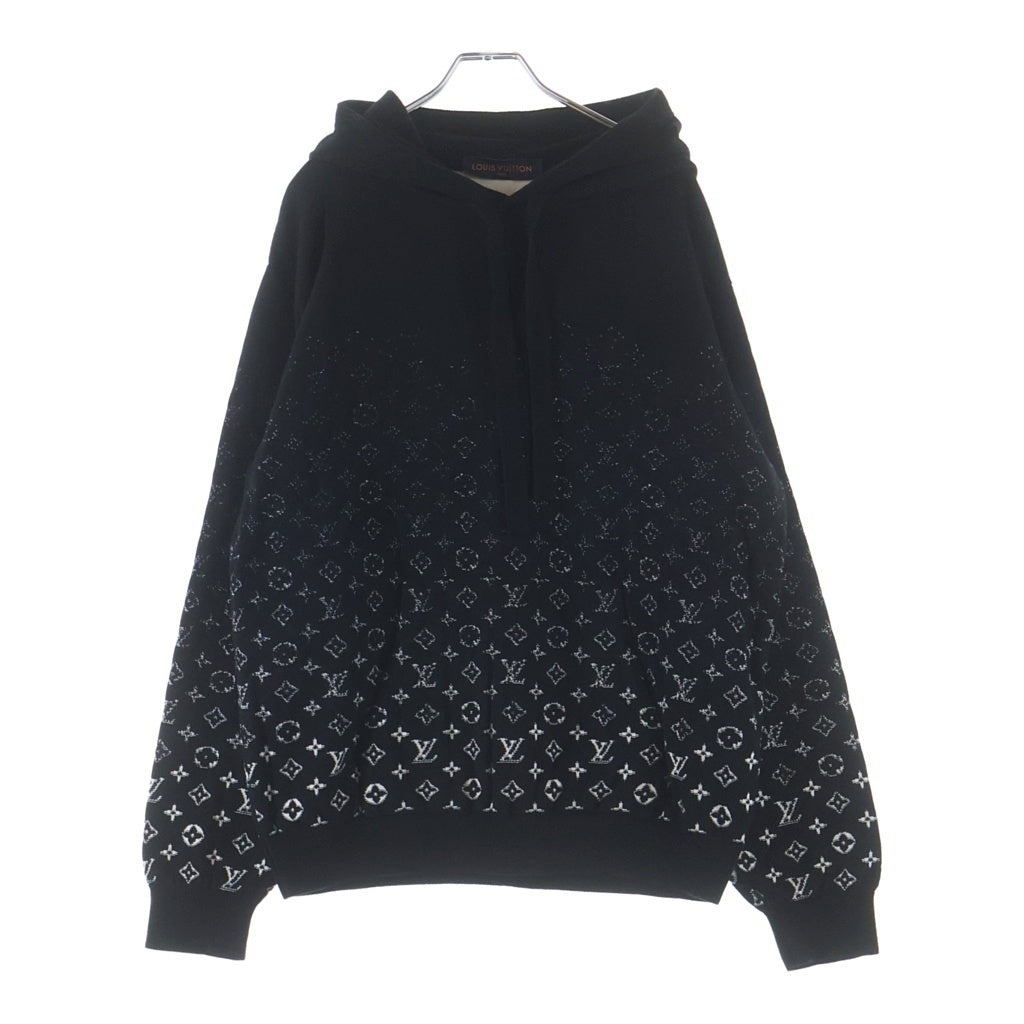 LOUIS VUITTON(ルイヴィトン) 22AW モノグラム グラディエント ニット フーディ プルオーバー パーカー ブラック RM222Q USO HNN45W
