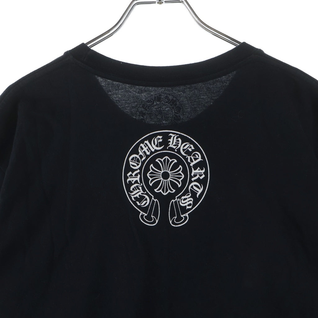 CHROME HEARTS(クロムハーツ) CH TSHIRT サイドTスクロール 胸ポケット半袖プリントTシャツ ブラック