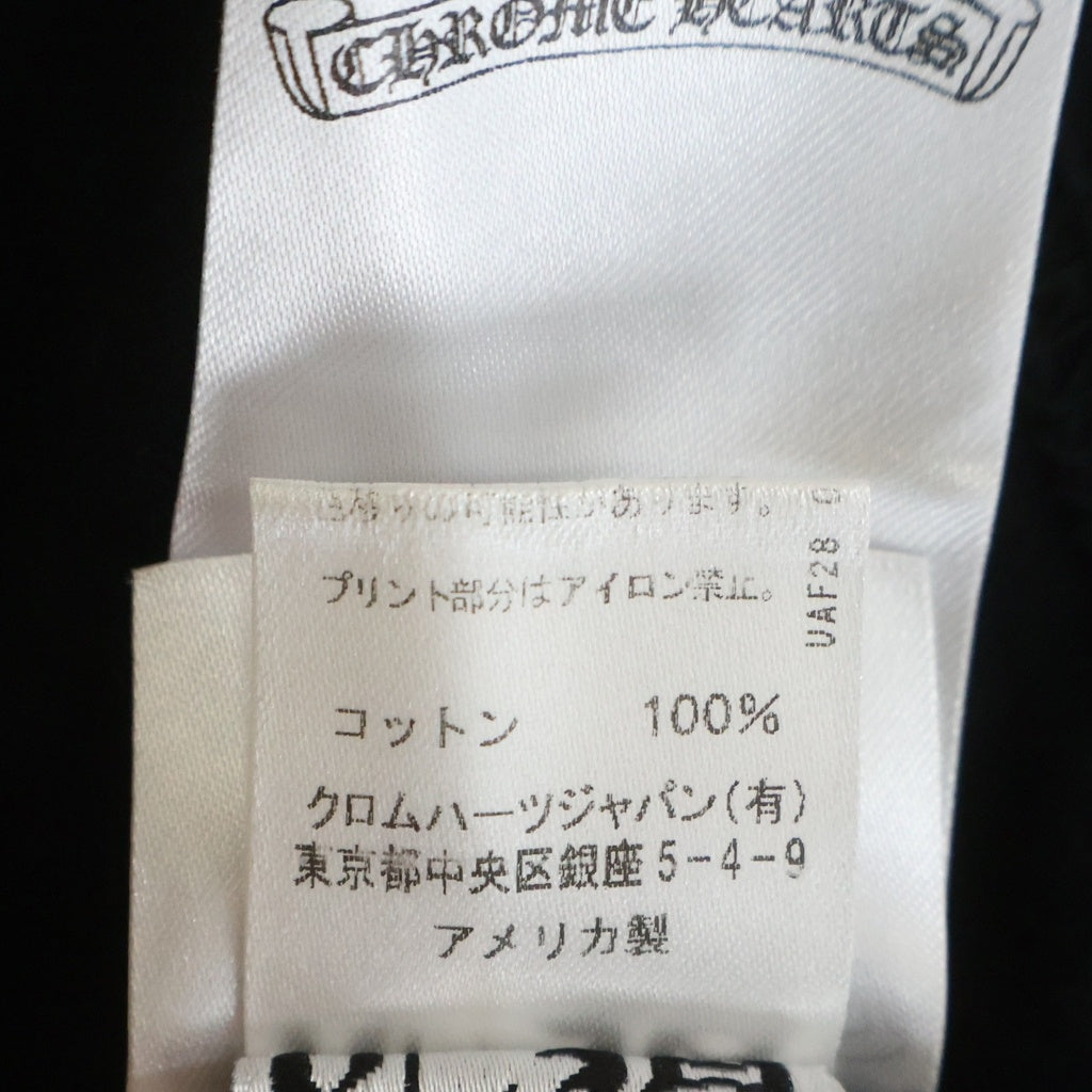 CHROME HEARTS(クロムハーツ) SCROLL RABEL TEE スクロールラベル 胸ポケット半袖プリントTシャツ ブラック