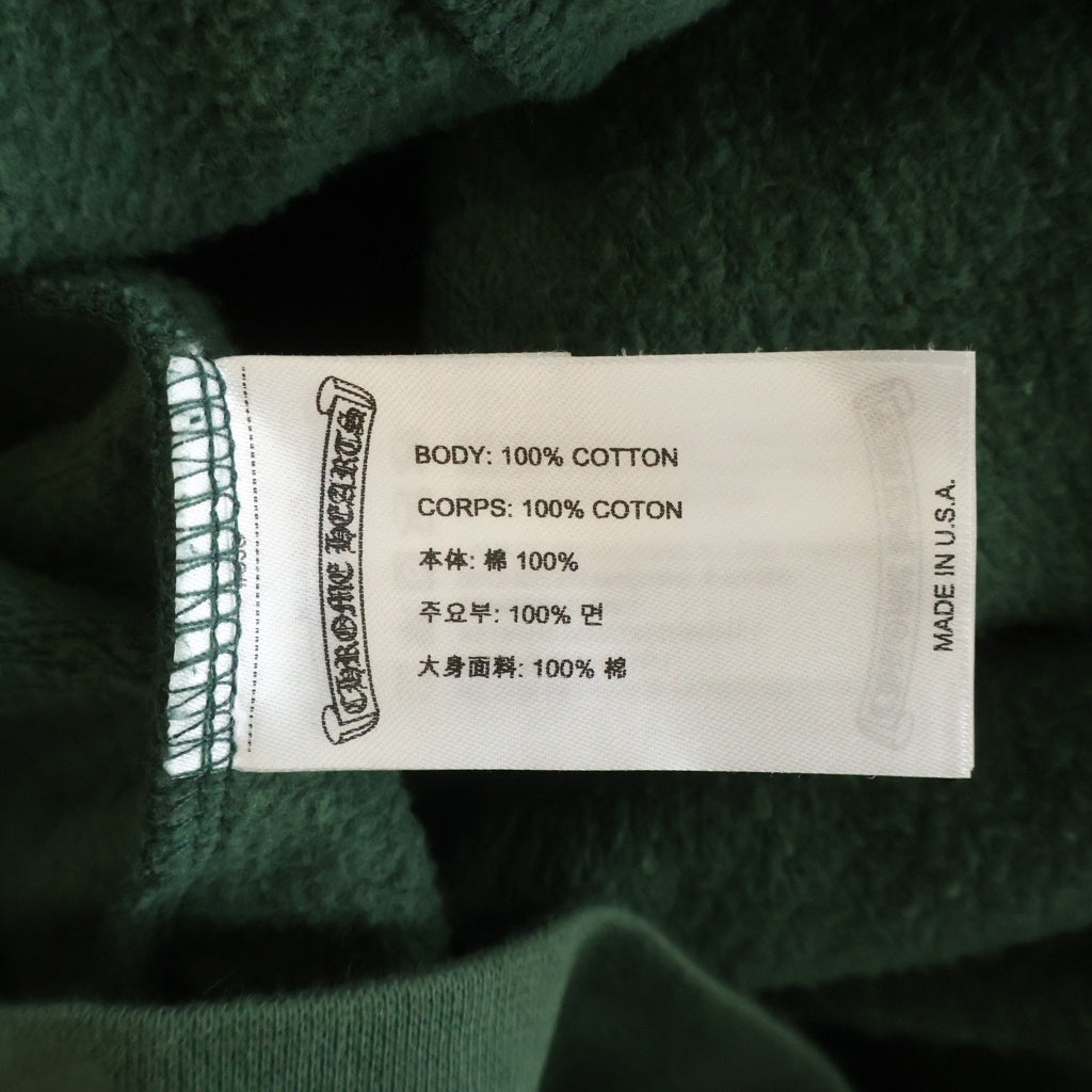 CHROME HEARTS(クロムハーツ) SWTSHRT PLVR LTD ONLINE オンライン限定 Tバープリント プルオーバースウェットパーカー フーディー グリーン