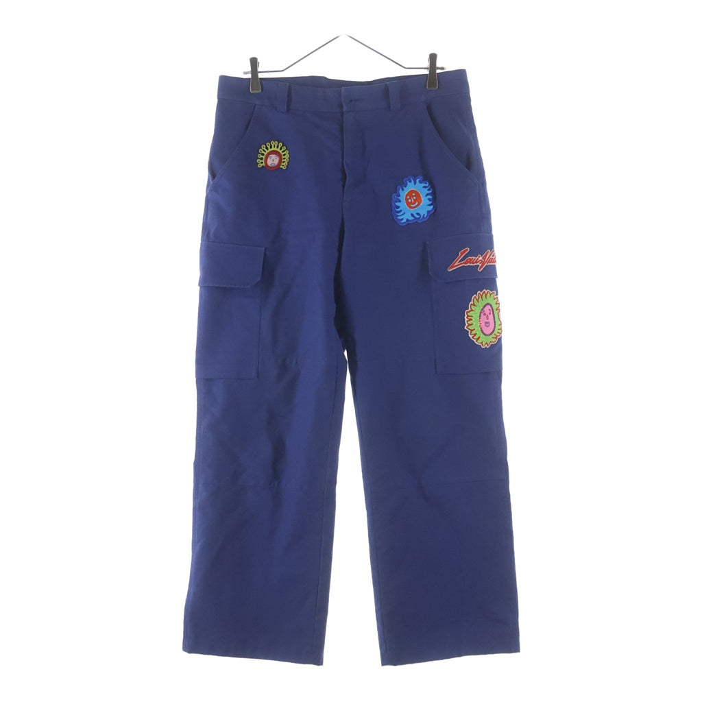LOUIS VUITTON(ルイヴィトン) ×YK 草間彌生 MONOGRAM WAPPEN CARGO PANTS モノグラムワッペンカーゴパンツ ブルー RM232H V56 HOP35W