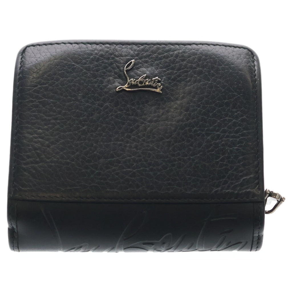 CHRISTIAN LOUBOUTIN(クリスチャンルブタン) PALOMA WALLET パロマ コンパクトウォレット 折り畳み財布 ブラック/レッド