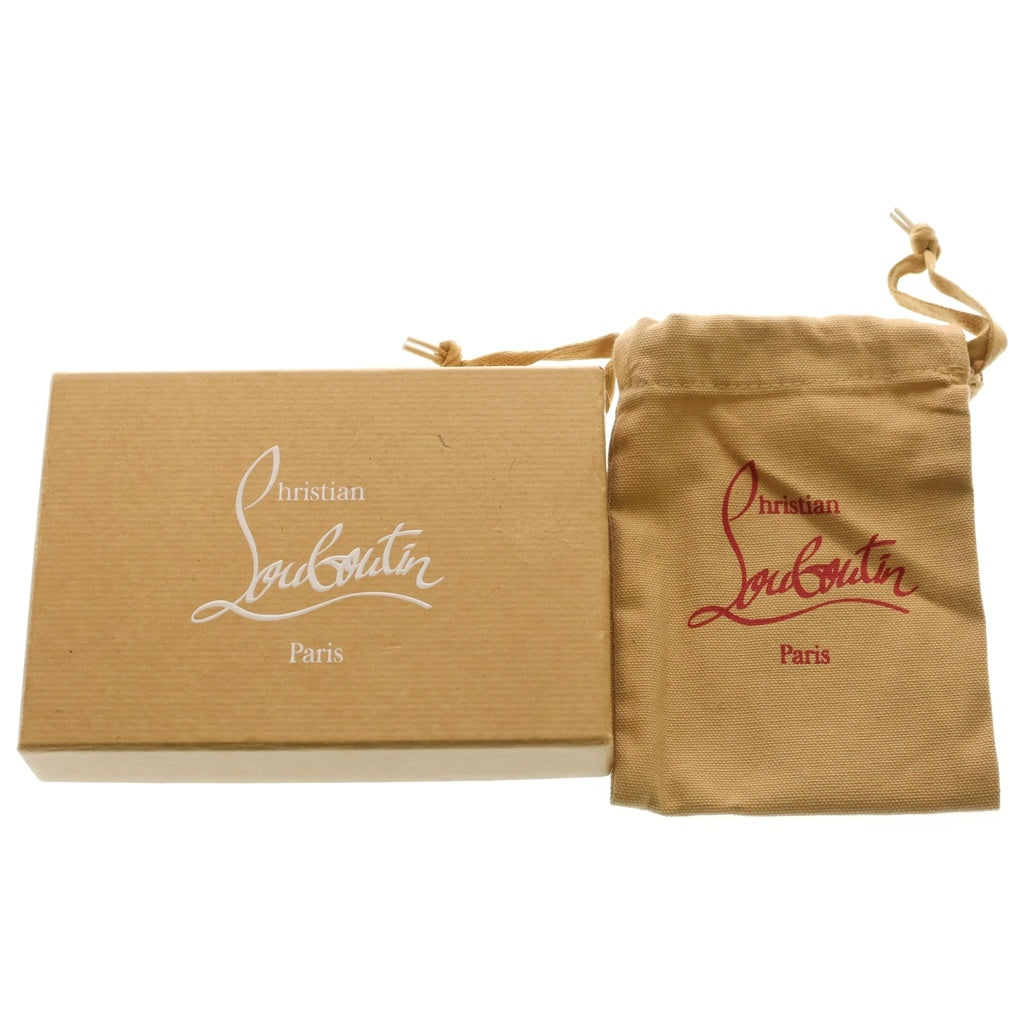 CHRISTIAN LOUBOUTIN(クリスチャンルブタン) PALOMA WALLET パロマ コンパクトウォレット 折り畳み財布 ブラック/レッド