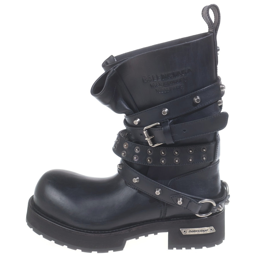 【新品未使用】BALENCIAGA ブーツ ブラック　サイズ37 BALENCIAGA(バレンシアガ) VENOM CITY BOOTIE 845104 WBEQ4 ヴェノム