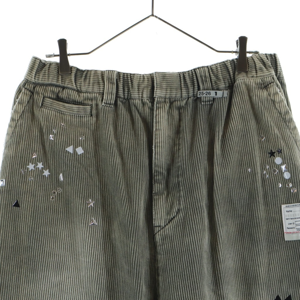 MAISON MIHARAYASUHIRO(メゾンミハラヤスヒロ) MMY SORDUROY TROUSERS PANTS コーデュロイ パンツ グレー