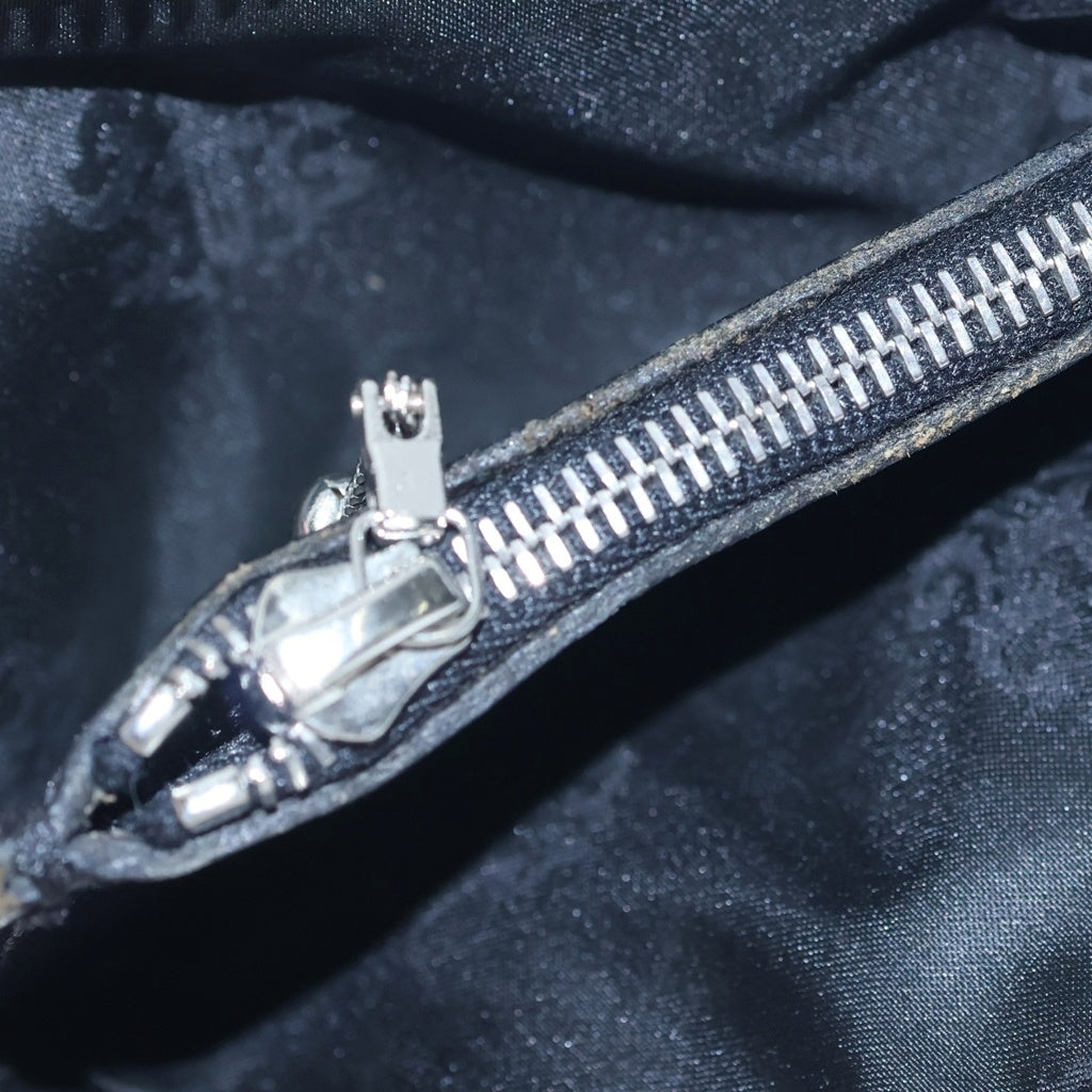 CHROME HEARTS(クロムハーツ) TINY ZIP タイニージップ クロスパッチ付き ダガージップ レザー ウォレット 財布 ブラック