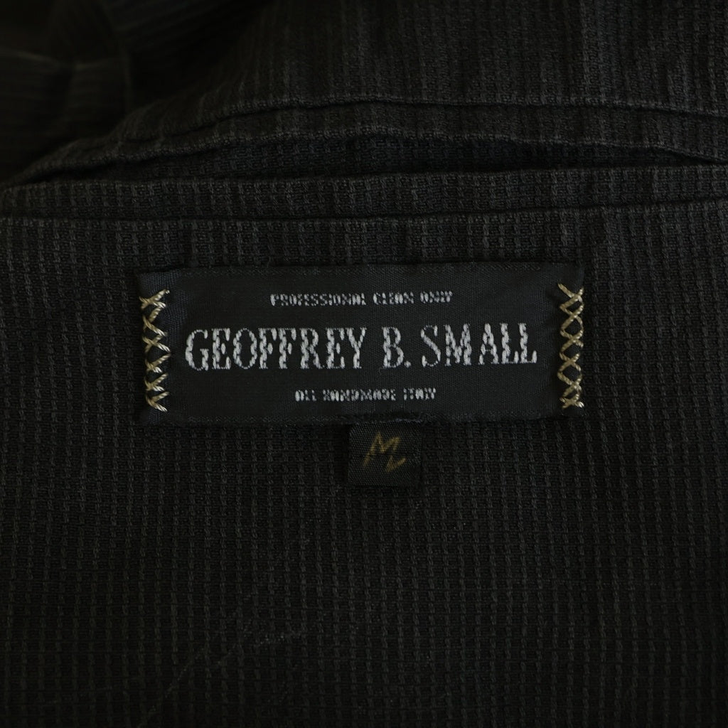 Geoffrey B.Small(ジェフリービースモール) 5B HIGH NECK TAILORED JACKET ハイネック テーラードジャケット ヘリンボーン ブラック
