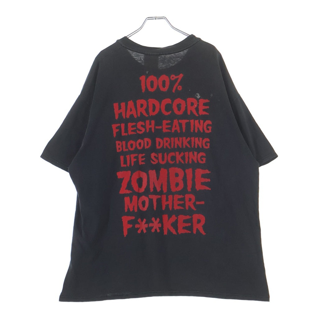 VINTAGE(ヴィンテージ) 90S ROB ZOMBIE 100% HARDCORE ロブゾンビ バンド Tシャツ カットソー ブラック