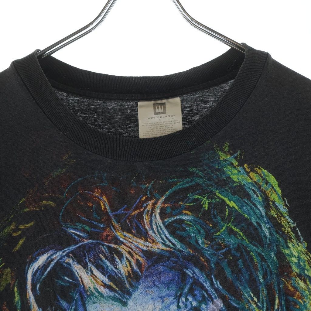 VINTAGE(ヴィンテージ) 90S ROB ZOMBIE 100% HARDCORE ロブゾンビ バンド Tシャツ カットソー ブラック