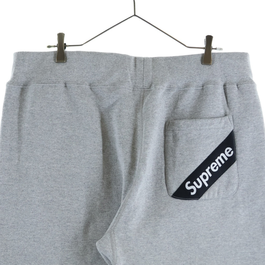 SUPREME(シュプリーム) 18SS CORNER LABEL SWEATPANT コーナーラベル スウェットパンツ グレー