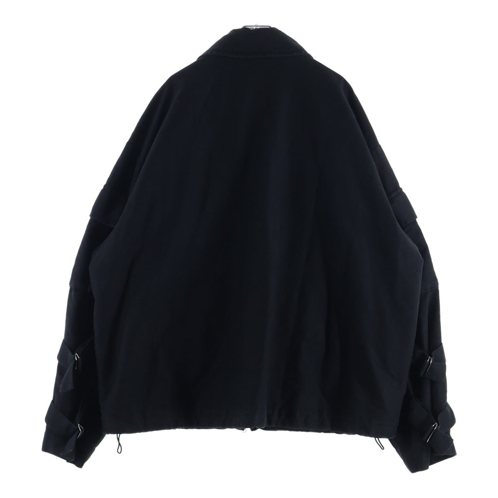 DRIES VAN NOTEN(ドリスヴァンノッテン) VONAC BIS GD 7333 M.W.JACKET black ミリタリーマルチカーゴポケットジップアップジャケット ブラック