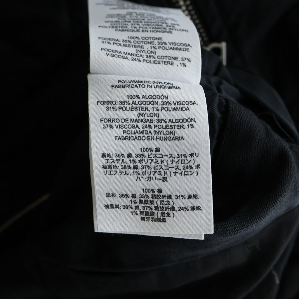 DRIES VAN NOTEN(ドリスヴァンノッテン) VONAC BIS GD 7333 M.W.JACKET black ミリタリーマルチカーゴポケットジップアップジャケット ブラック