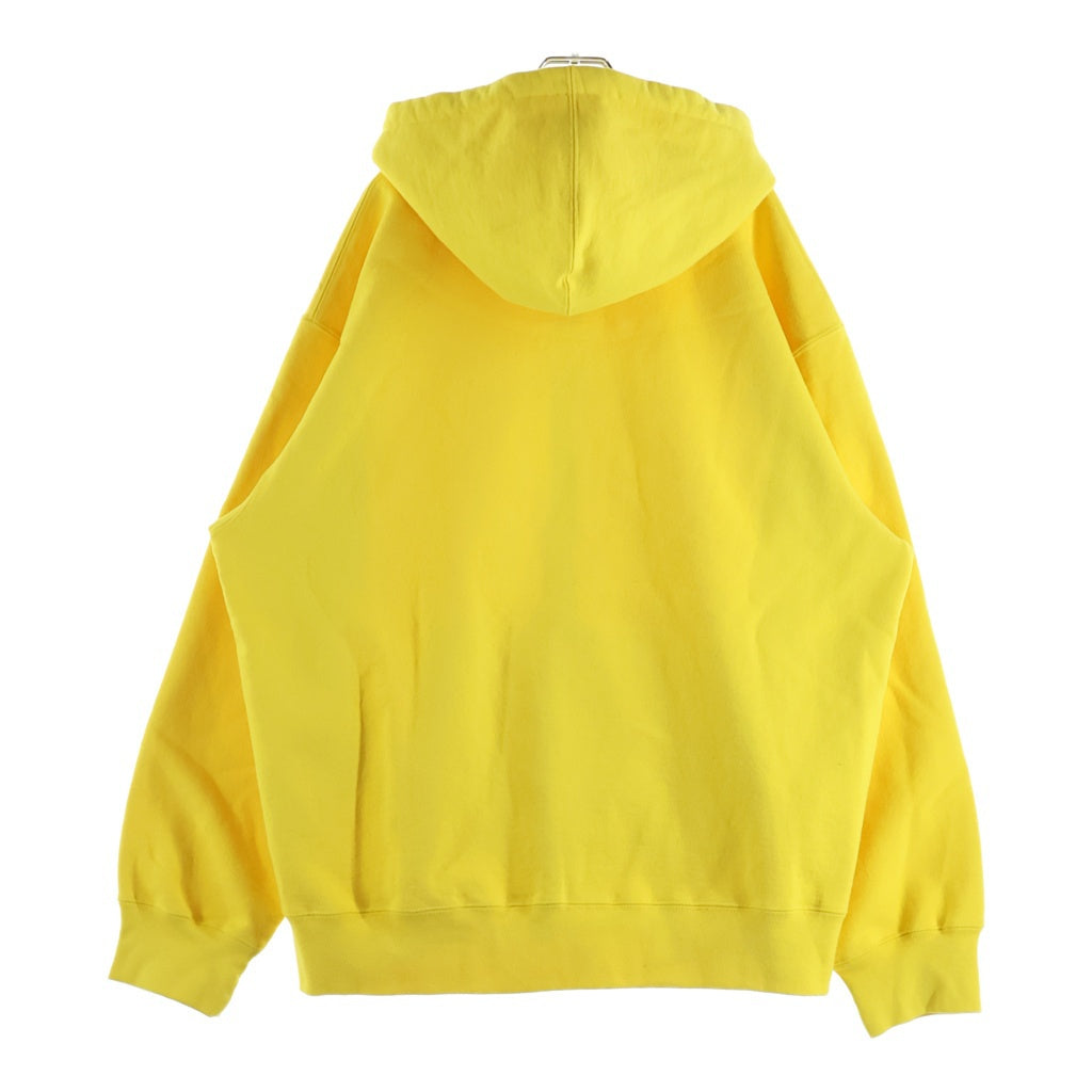 SUPREME(シュプリーム) 22AW ZIP UP HOODED SWEATSHIRT SMALL BOX LOGO スモールボックスロゴ ジップアップ フーディー パーカー イエロー