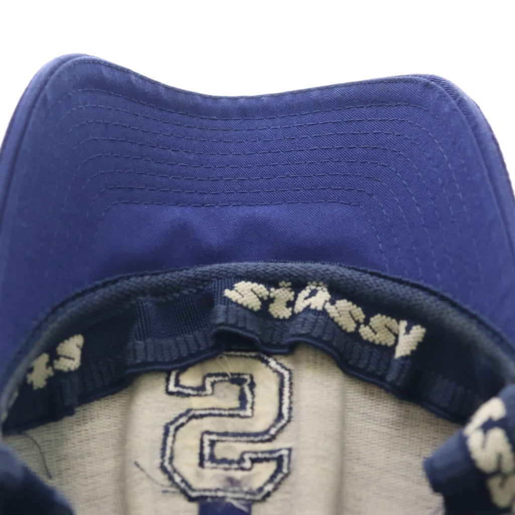 STUSSY(ステューシー) 90-00S OLD S LOGO CAP HATS オールド ロゴ刺繍 キャップ ハット ネイビー