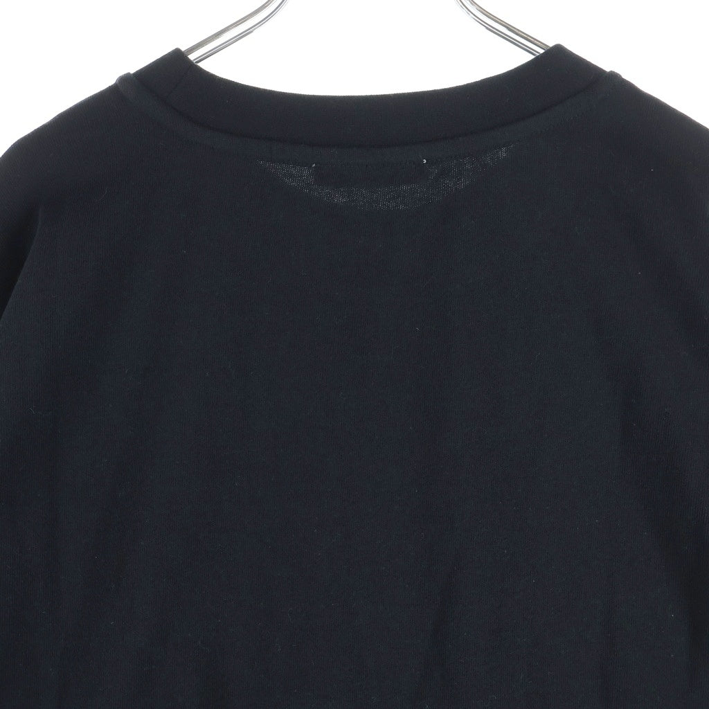 entire studios(エンタイア スタジオ) HEAVY BOXY TEE 半袖カットソーTシャツ ブラック UNU-25-2033
