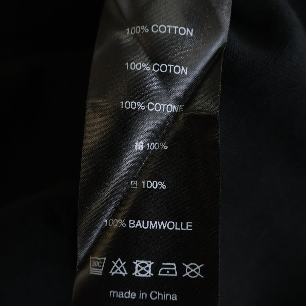 entire studios(エンタイア スタジオ) HEAVY BOXY TEE 半袖カットソーTシャツ ブラック UNU-25-2033