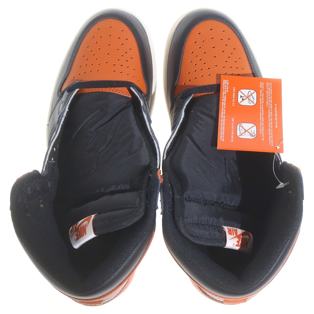 NIKE(ナイキ) AIR JORDAN 1 RETRO HIGH OG SHATTERED BACKBOARD エアジョーダン1 レトロ シャッタードバックボード ハイカットスニーカー US9.5/27.5cm DZ5485-008