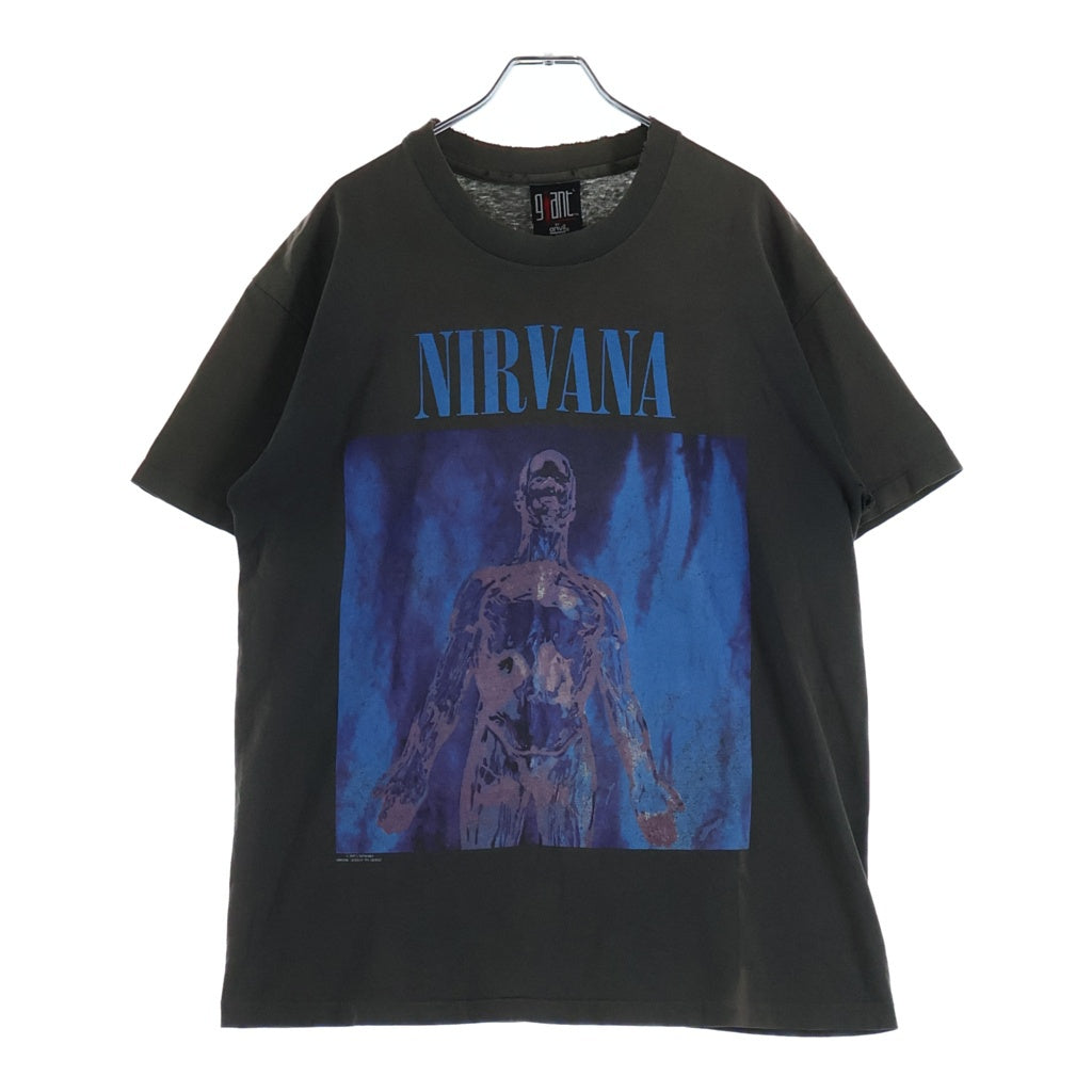 VINTAGE(ヴィンテージ) 90S VINTAGE NIRVANA SLIVER GIANTボディ ニルヴァーナ スリヴァー ヴィンテージ 両面プリントTシャツ 半袖カットソー ブラック