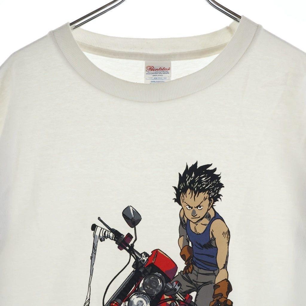 NO BRAND(ノーブランド) AKIRA TETSUO TRIBUTO TEE 大友克洋 鉄雄 イベント限定 片面プリント半袖カットソーTシャツ ホワイト