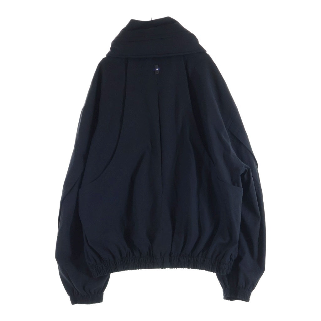 ADER ERROR(アーダーエラー) 25AW TRESSY TRACK JAKCET BO01FWJK0401BKXL フード着脱可能 トラックジャケット ジップアップブルゾン ブラック