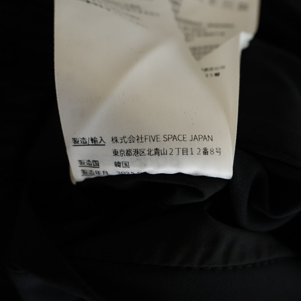 ADER ERROR(アーダーエラー) 25AW TRESSY TRACK JAKCET BO01FWJK0401BKXL フード着脱可能 トラックジャケット ジップアップブルゾン ブラック