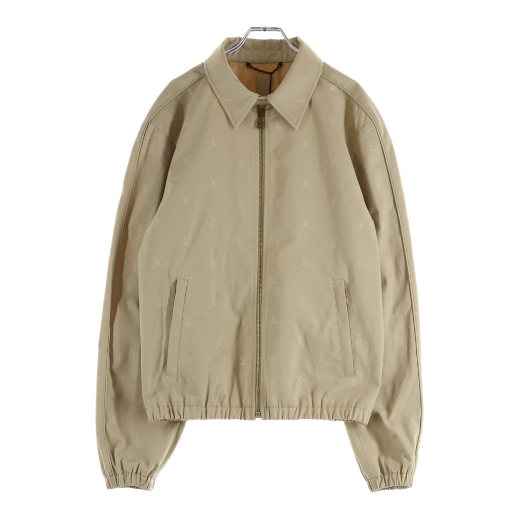 LOUIS VUITTON(ルイヴィトン) 24AW LV LOGO ALLOVER ZIPUP JACKET 1AFQE9 RM242MQ KKA HRB41W LVロゴ総柄 ジップアップジャケット ベージュ