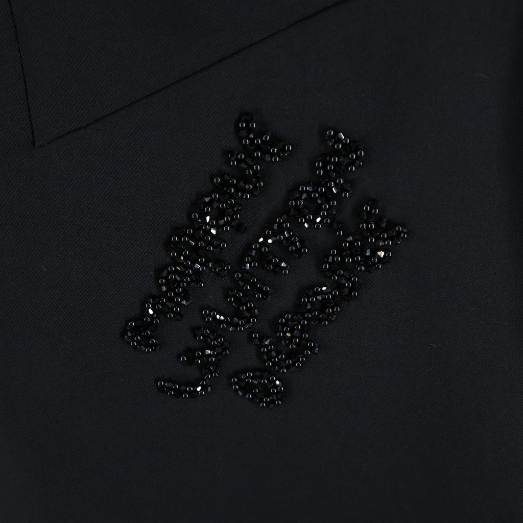 LOUIS VUITTON(ルイヴィトン) EMBROIDERED WOOL SIGNATURE BLOUSON 1AFVWV RM251MF SQH HSFB4E エンブロイダリーシグネチャーブルゾン ブラック