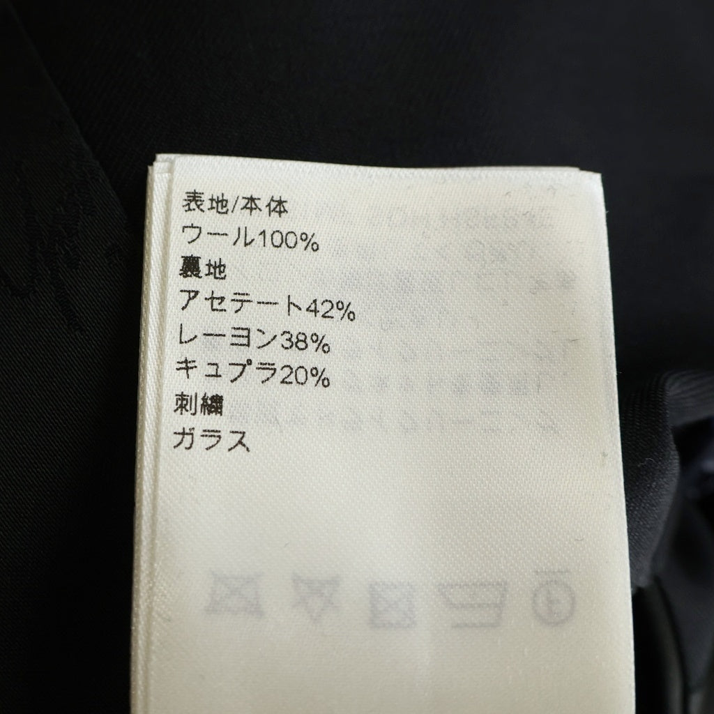 LOUIS VUITTON(ルイヴィトン) EMBROIDERED WOOL SIGNATURE BLOUSON 1AFVWV RM251MF SQH HSFB4E エンブロイダリーシグネチャーブルゾン ブラック