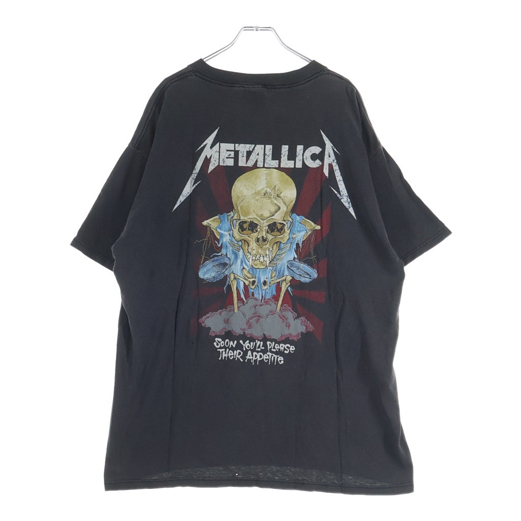 VINTAGE(ヴィンテージ) 90S METALLICA PUSHEAD DOR IS 1994 TEE パスヘッド 両面プリント半袖カットソーTシャツ ブラック