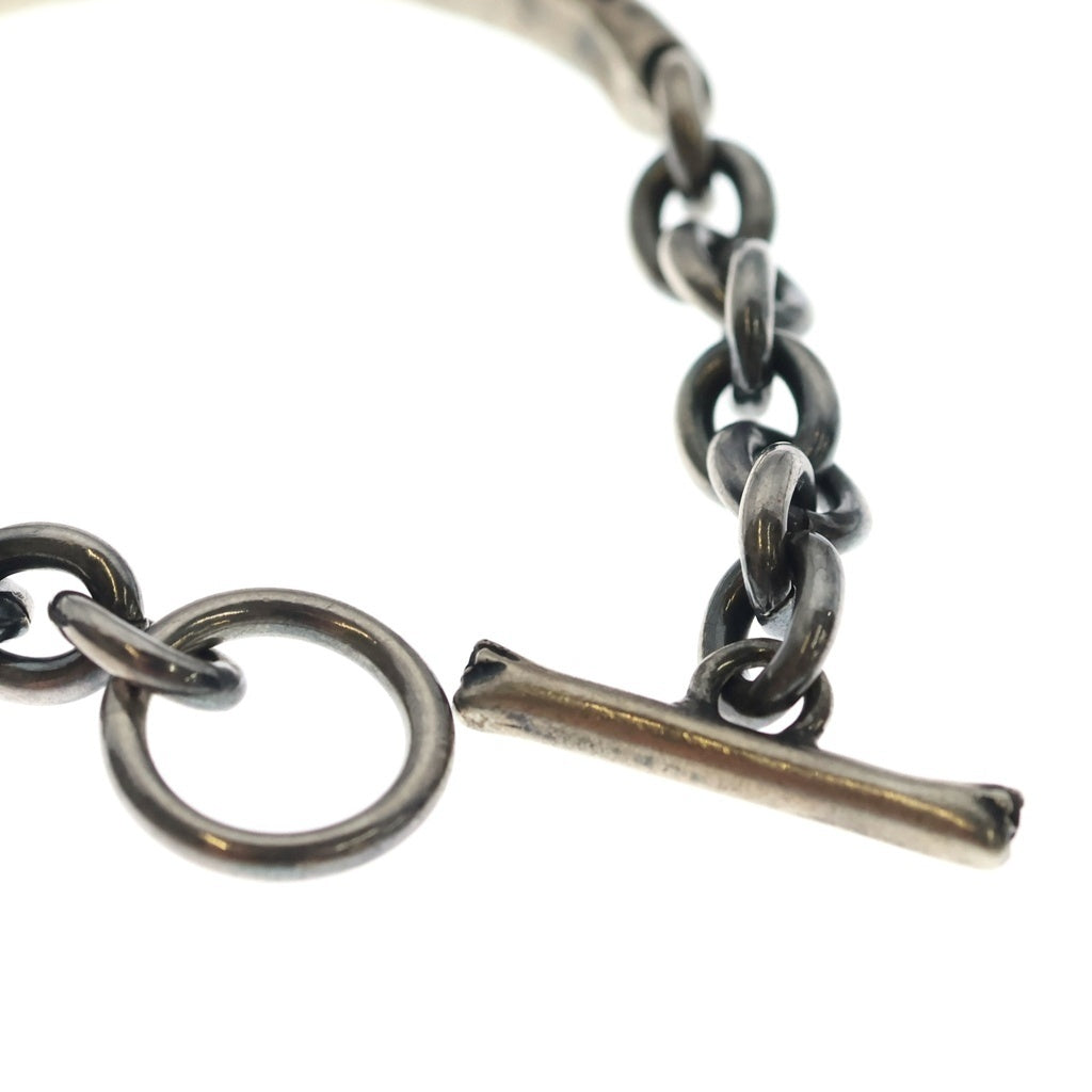 NO BRAND(ノーブランド) TOBIAS WISTISEN POETIC HALF BANGLE 詩刻印 バングル シルバー