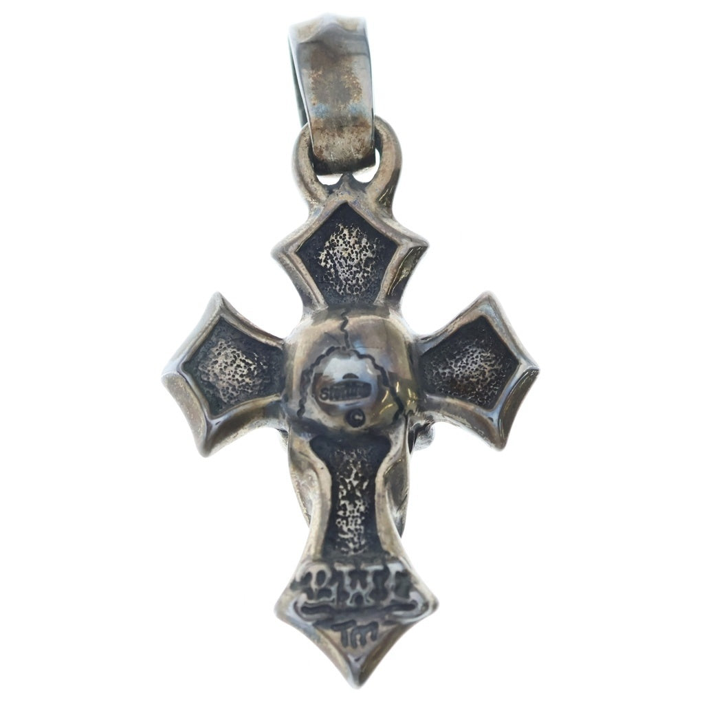 Bill Wall Leather/BWL(ビルウォールレザー) C CROSS SKULL PENDANT SV925 Cクロス スカル ペンダント シルバー
