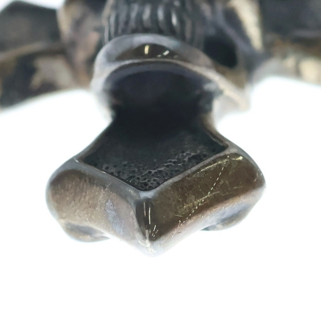 Bill Wall Leather/BWL(ビルウォールレザー) C CROSS SKULL PENDANT SV925 Cクロス スカル ペンダント シルバー