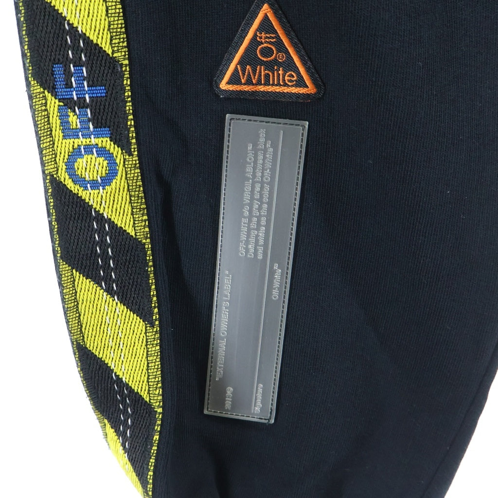 OFF-WHITE(オフホワイト) 18SS SWEATPANT WITH SIDE TAPE サイドテープスウェットパンツ OMCH007S18003008 ブラック