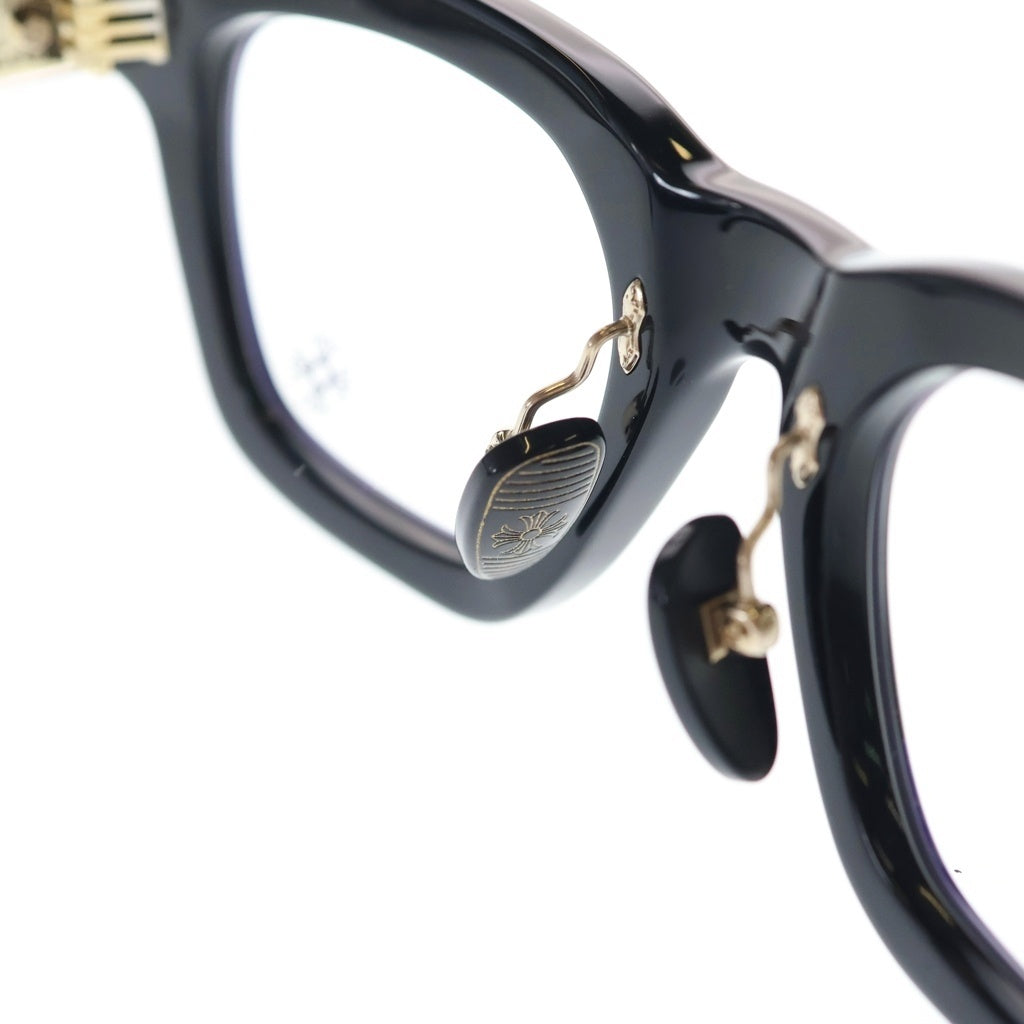 CHROME HEARTS(クロムハーツ) DONNYSOFFERGISMS-A サングラス ウェリントン メガネ アイウェア ブラック/ゴールド BK18K-GP
