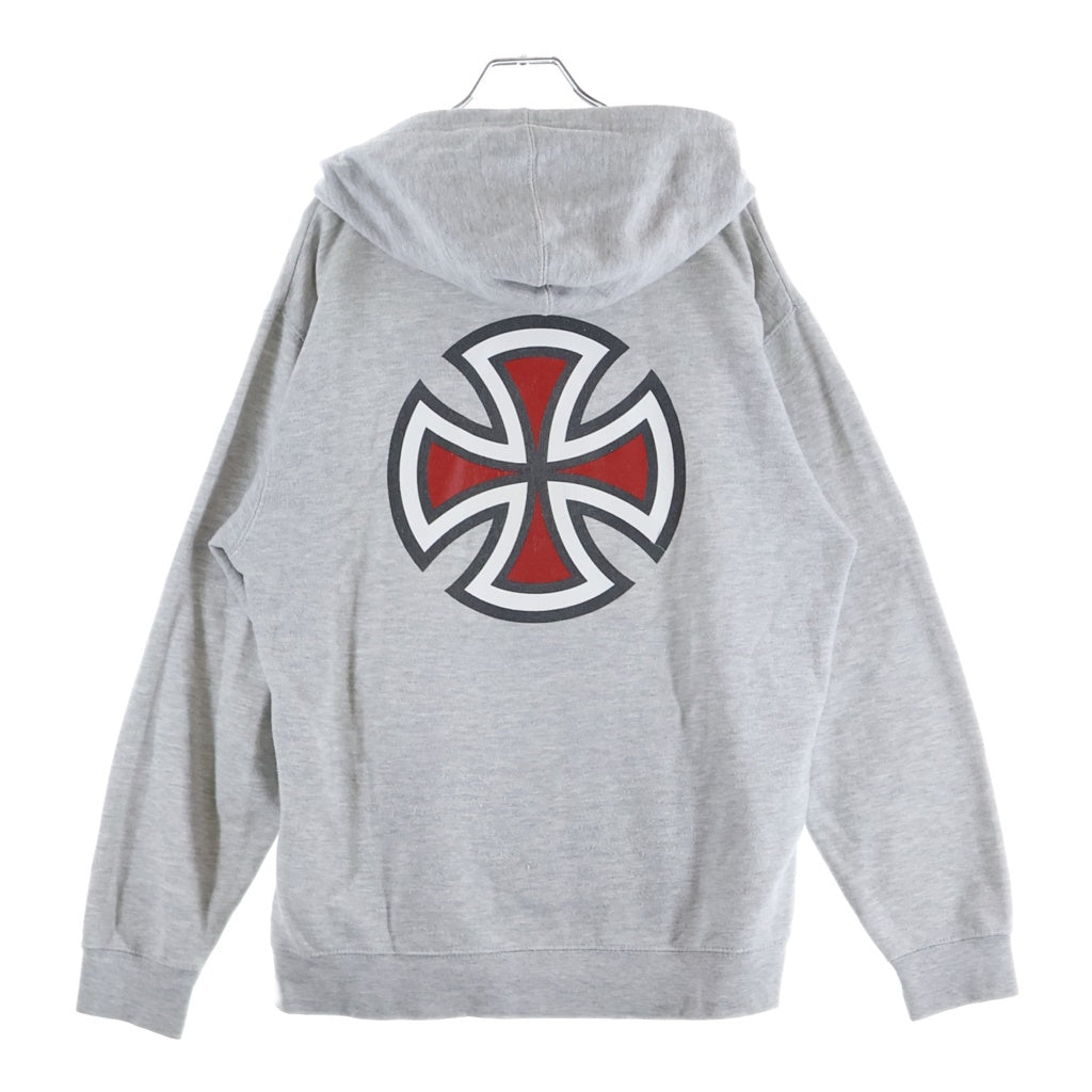 INDEPENDENT(インデペンデント) 90S IRON CROSS HOODIE アイアンクロス フーディー グレー