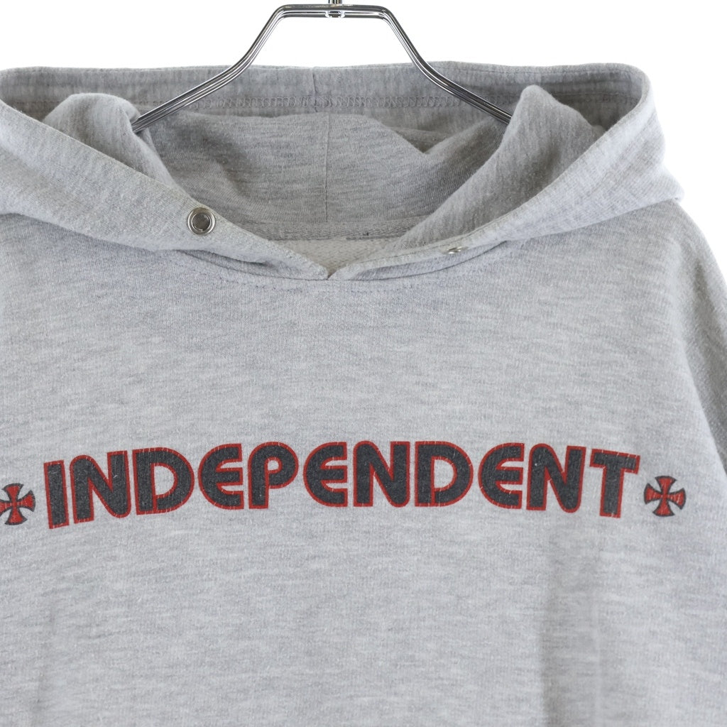 INDEPENDENT(インデペンデント) 90S IRON CROSS HOODIE アイアンクロス フーディー グレー