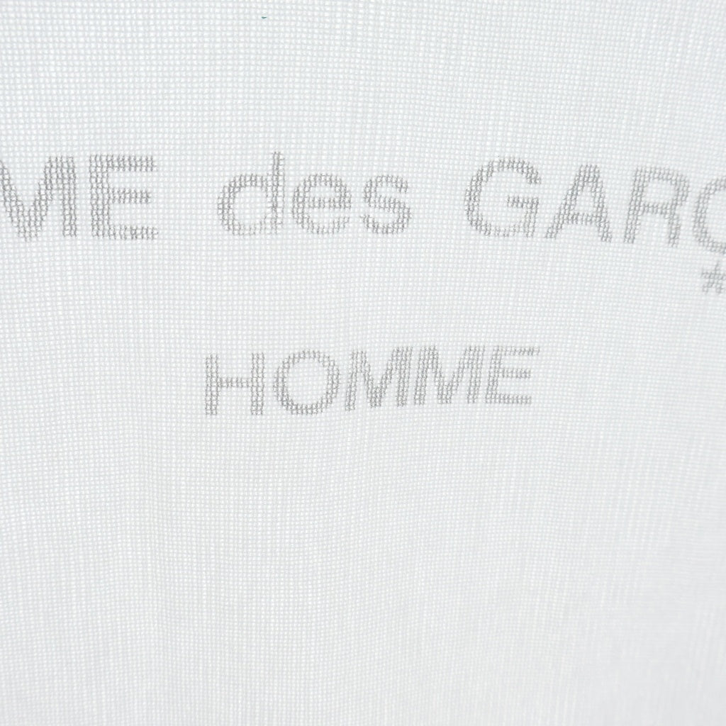 COMME des GARCONS HOMME(コムデギャルソンオム) 95SS TANAKA HOMME LOGO PRINT S/S TEE 田中HOMME ロゴプリント半袖Tシャツ ホワイト