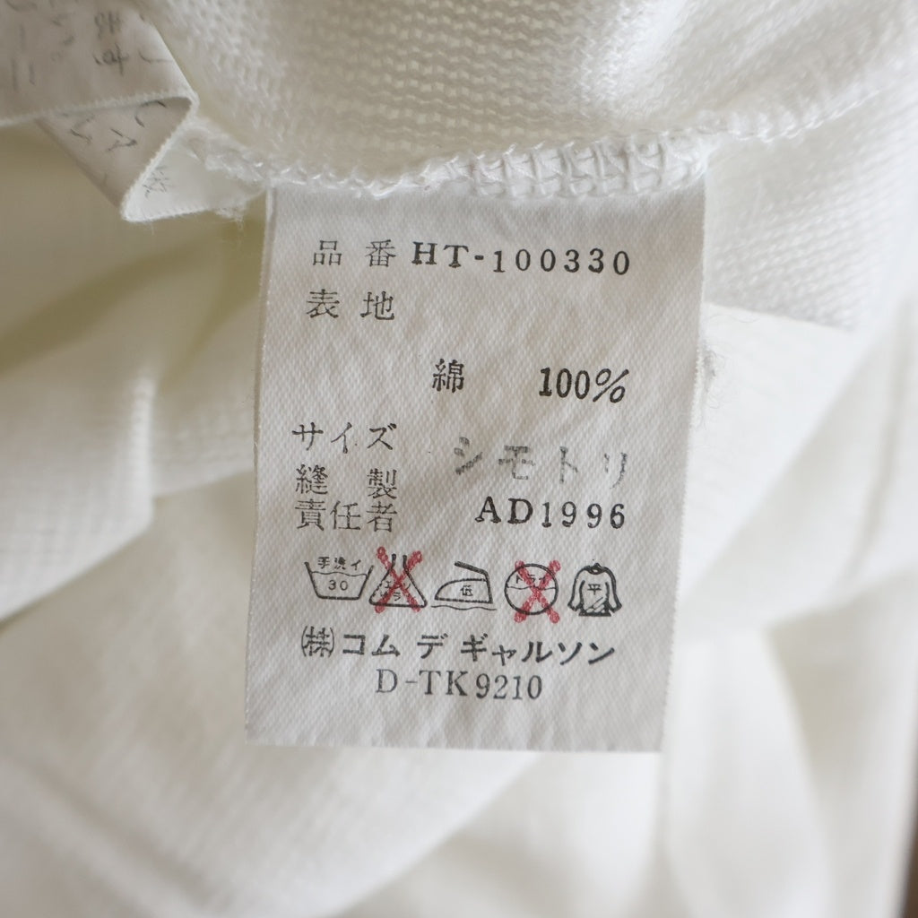 COMME des GARCONS HOMME(コムデギャルソンオム) 95SS TANAKA HOMME LOGO PRINT S/S TEE 田中HOMME ロゴプリント半袖Tシャツ ホワイト