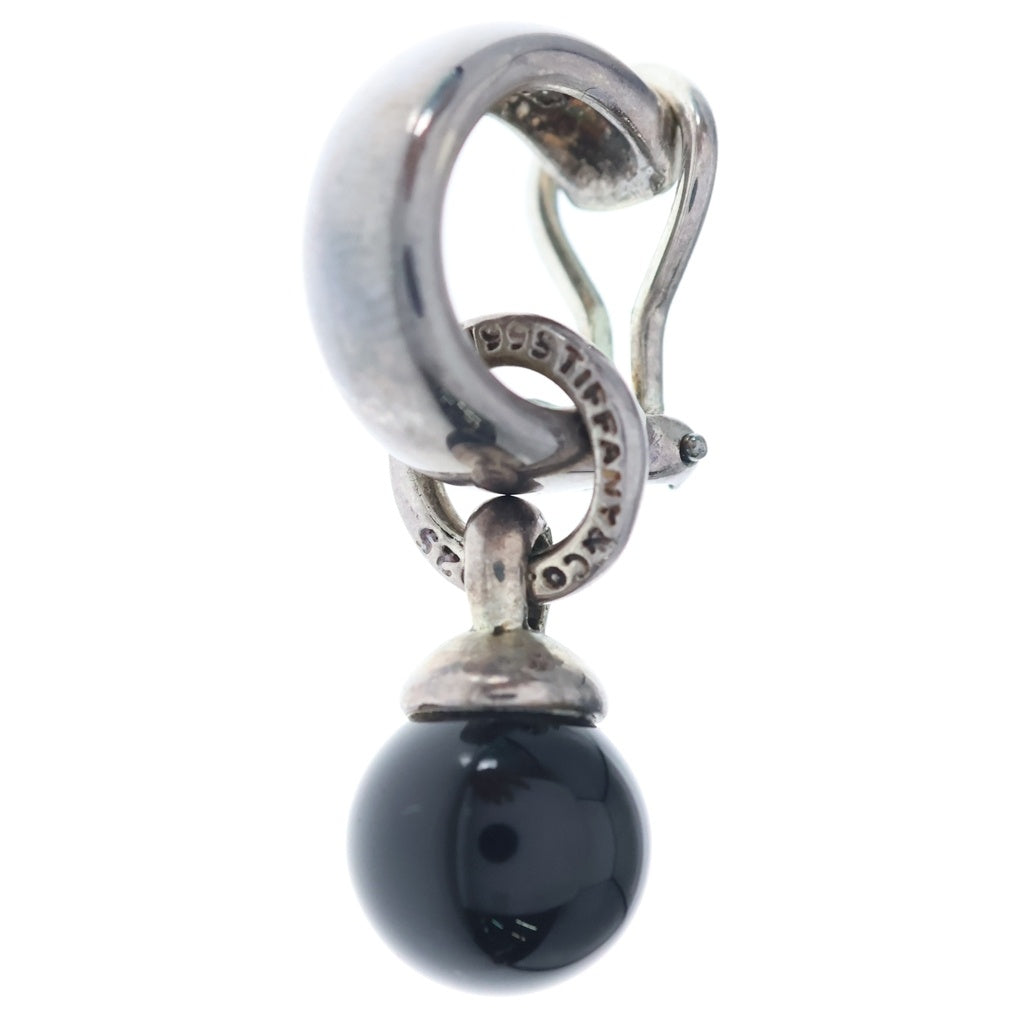 TIFFANY & Co.(ティファニー) 90-00S Black Onyx Ball Dangle Earrings ブラックオニキス ボールイアリング ブラック/シルバー レディース
