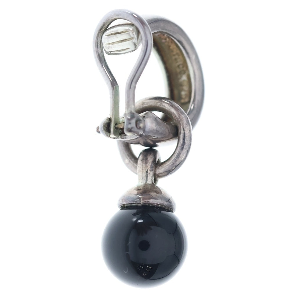 TIFFANY & Co.(ティファニー) 90-00S Black Onyx Ball Dangle Earrings ブラックオニキス ボールイアリング ブラック/シルバー レディース