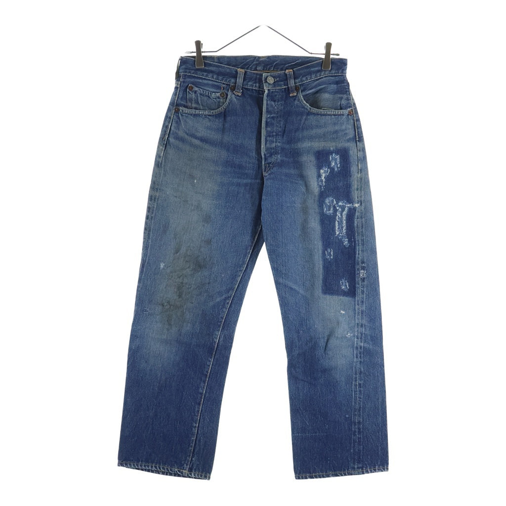 Levi's(リーバイス) 50S 501XX 紙パッチギャラ入り 両面BIG E 均等V 通常R ボタン裏20 オフセット 隠しリベット デニムパンツ インディゴ