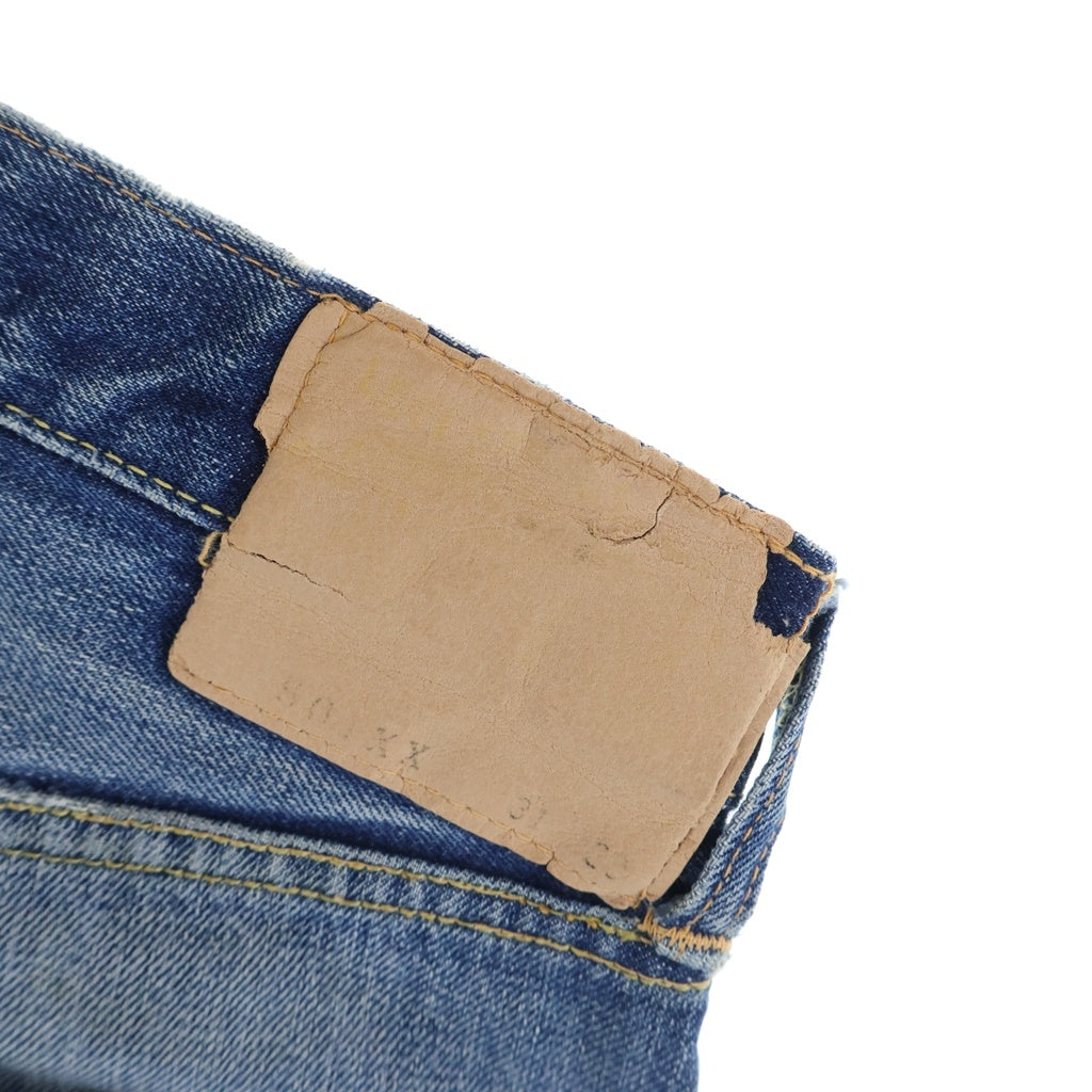 Levi's(リーバイス) 50S 501XX 紙パッチギャラ入り 両面BIG E 均等V 通常R ボタン裏20 オフセット 隠しリベット デニムパンツ インディゴ