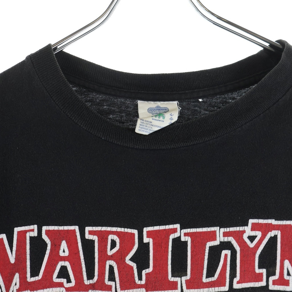 VINTAGE(ヴィンテージ) 90S MARILYN MANSON SWEET DREAMS ARE MADE OF THIS TEE マリリンマンソン 両面プリント半袖カットソーTシャツ ブラック
